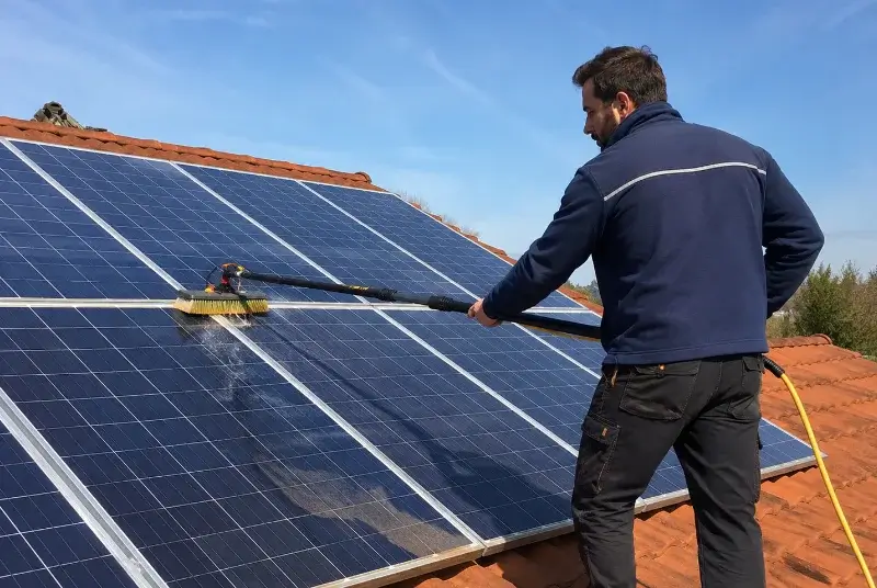 Nettoyage et entretien de panneaux solaires à Brandérion